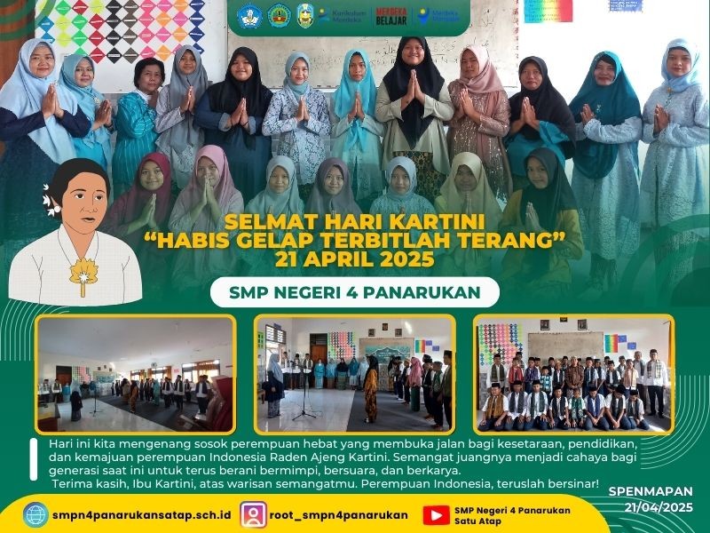 Selamat Hari Kartini “Habis Gelap Terbitlah Terang” 21 April 2025