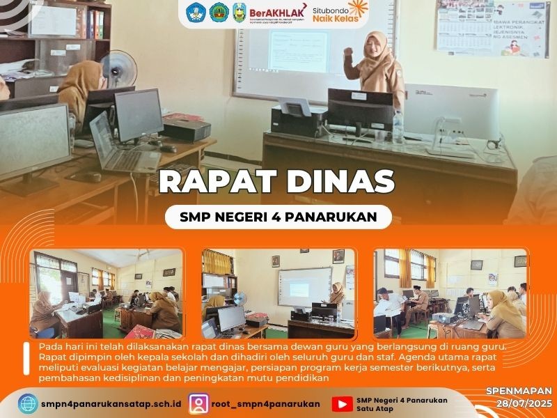 RAPAT DINAS SMPN 4 PANARUKAN