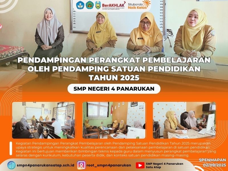 PENDAMPINGAN PERANGKAT PEMBELAJARAN OLEH PENDAMPING SATUAN PENDIDIKAN TAHUN 2025
