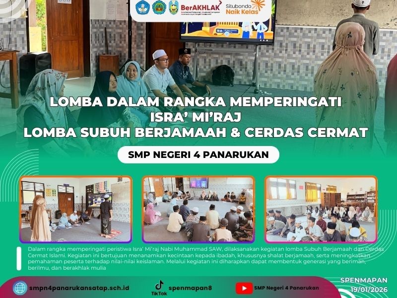 LOMBA DALAM RANGKA MEMPERINGATI ISRA’ MI’RAJ LOMBA SUBUH BERJAMAAH & CERDAS CERMAT