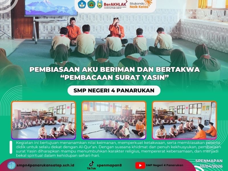 PEMBIASAAN AKU BERIMAN DAN BERTAKWA “PEMBACAAN SURAT YASIN”