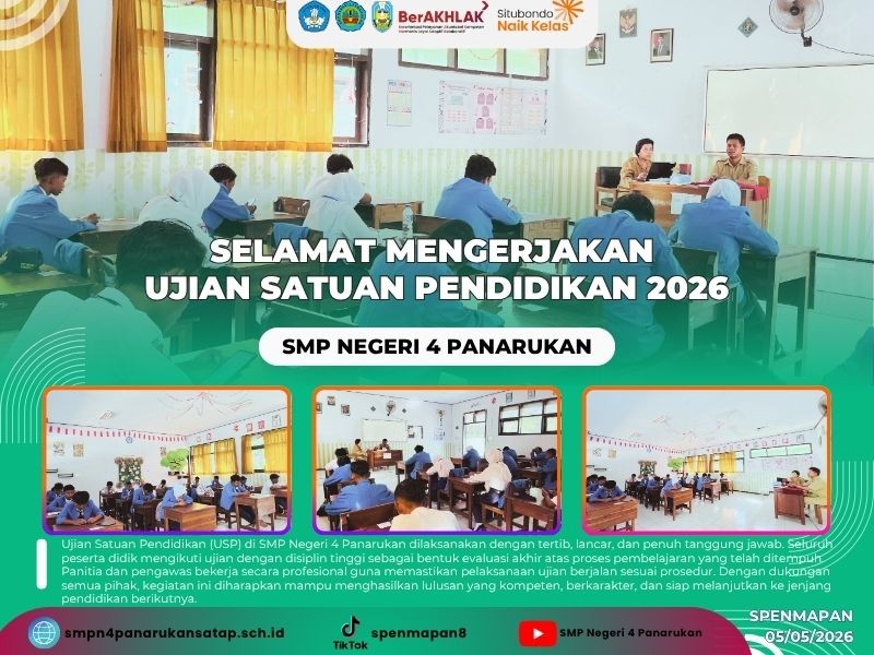 SELAMAT MENGERJAKAN  UJIAN SATUAN PENDIDIKAN 2026