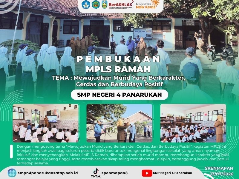 P E M B U K A A N  MPLS RAMAH  TEMA : Mewujudkan Murid Yang Berkarakter,  Cerdas dan Berbudaya Positif